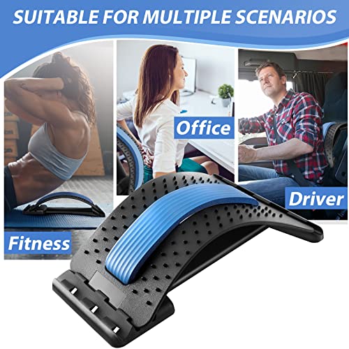 CHFSD Back Stretcher for Pain Relief, Multi-Level Back Cracker Low...