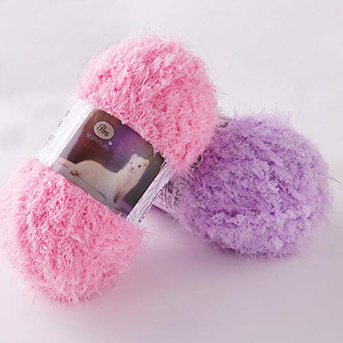 100G/Ball Long Hair Mink Faux Fur Mohair Wool Cashmere for DIY Han...