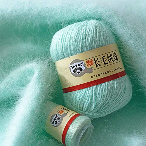 Luxury Long Plush Mink Cashmere Yarn Warm Fluffy Hand Knitting for...