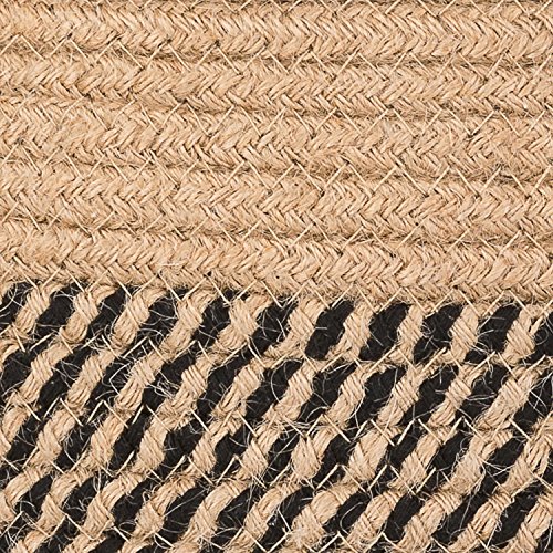 CHICVITA Jute Woven Storage Basket With Handles, Wicker Floor Bask...