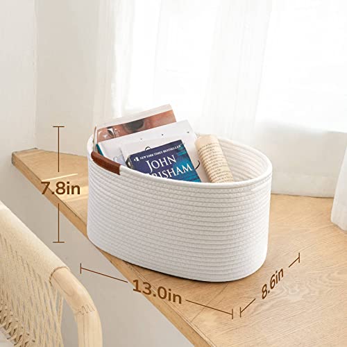 CHICVITA Woven Storage Basket for Shelves, Cotton Rope Dog Toy Bin...