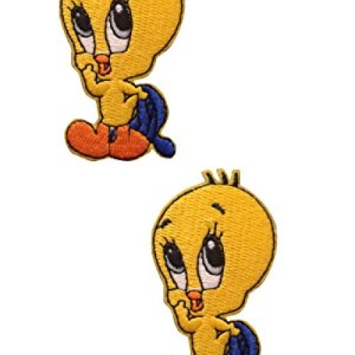2 pieces Baby Bird Iron On Patch Applique Children Motif Fabric Ca...