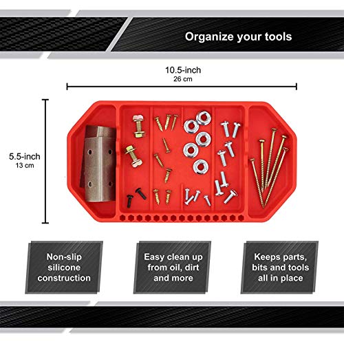 chillyday Tool Storage Tray, Original Non-Slip Flexible Hand Tool ...