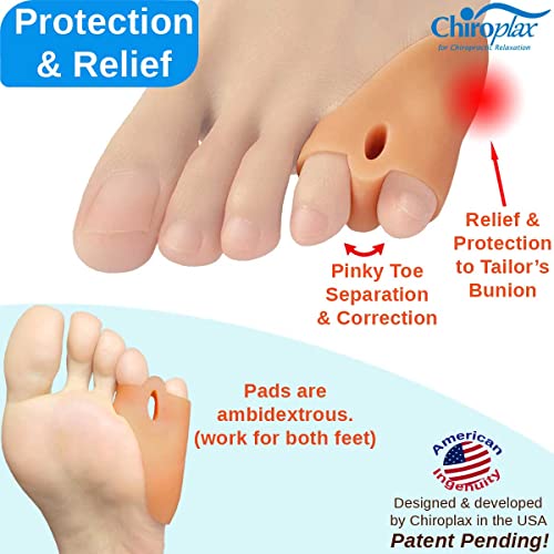 Chiroplax Tailors Bunion Corrector Pads Bunionette Pain Relief Pi...