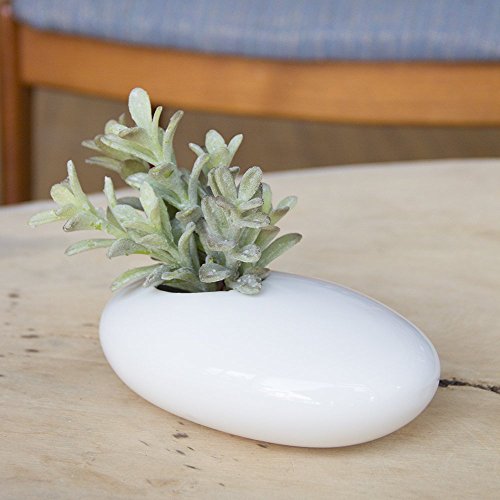 Chive – Pebble Ceramic, Multi Use Indoor Planter Pot, Ikebana Flow...