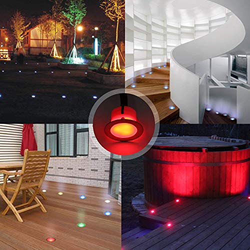 CHNXU RGB LED Deck Lights Kit with Transformer and Remote Control,...