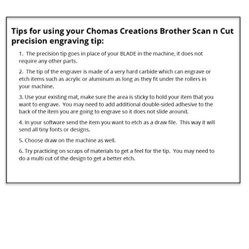 Chomas Creations Etching/Engraving Precision Tip Tool for Brother ...