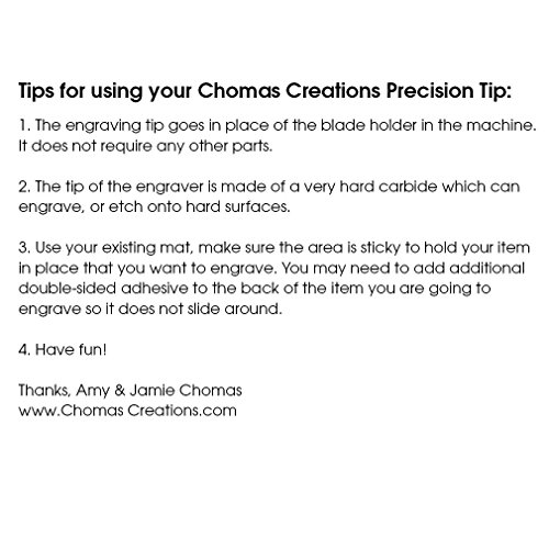 Chomas Creations Etching/Engraving Precision Tip Tool for Maker & ...