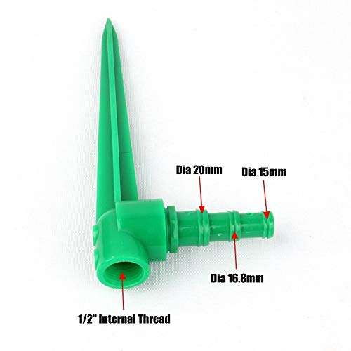 Choolle - Three Fork Automatic Rotating 360 Degrees Spray Nozzle G...
