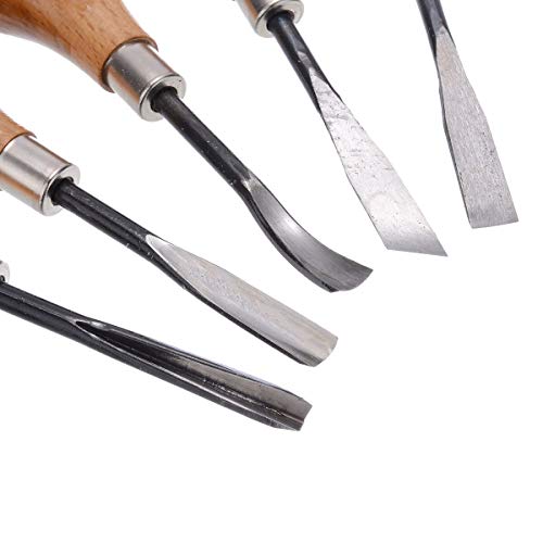Professional Wood Carving Hand Chisels Tools 5Pcs /Set Woodworking...