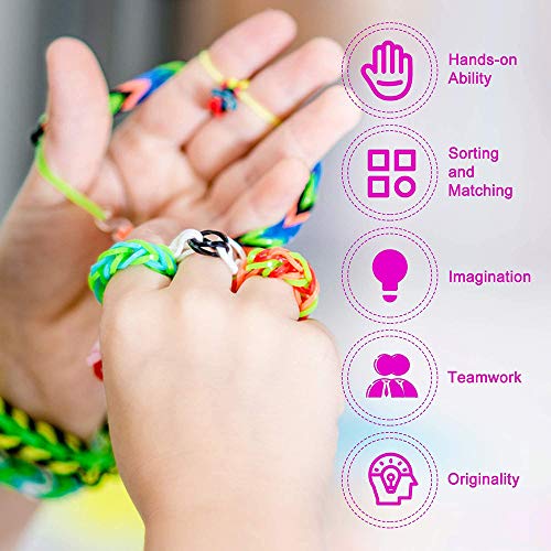 15000+ Loom Rubber Band Refill Kit in 31 Colors, Bracelet Making K...