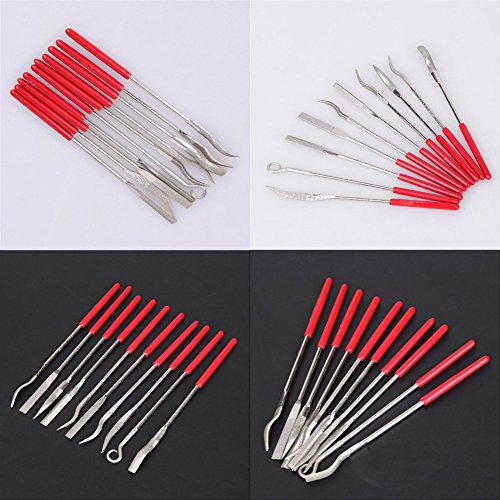 Chris.W 10Pcs Assorted Diamond Mini Riffler Needle File Set Metal ...