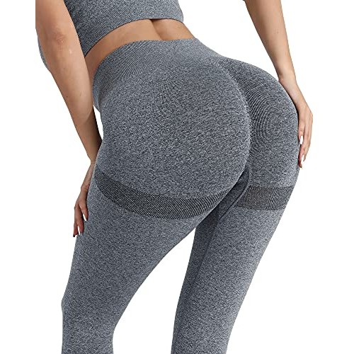 CHRLEISURE Butt Lifting Workout Leggings for Women, Scrunch Butt G...
