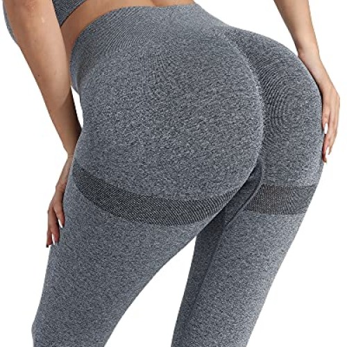 CHRLEISURE Butt Lifting Workout Leggings for Women, Scrunch Butt G...
