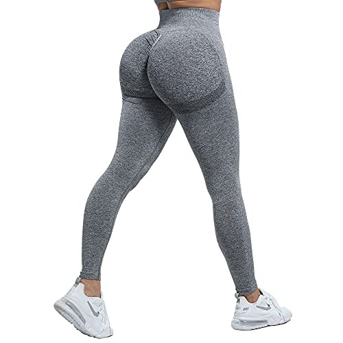 CHRLEISURE Butt Lifting Workout Leggings for Women, Scrunch Butt G...