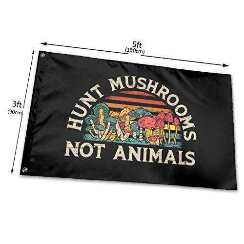 CHUIHUI Hunt Mushrooms Not Animals Mycology Foraging Morel Flags 3...