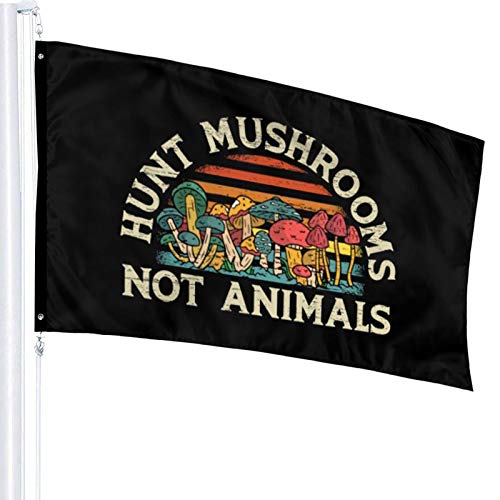 CHUIHUI Hunt Mushrooms Not Animals Mycology Foraging Morel Flags 3...