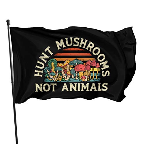 CHUIHUI Hunt Mushrooms Not Animals Mycology Foraging Morel Flags 3...