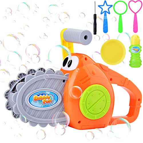 CHYBFU Bubble Machine for Kids, Manual Bubble Blower 2000+ Bubbles...