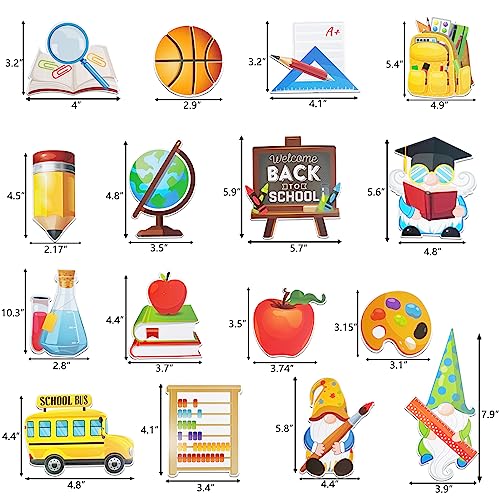 Cieovo 32 Pieces Back to School Cut-Outs Welcome Back to School Sc...