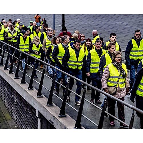 CIMC,Pockets Yellow Reflective High Visibility Safety Vests 10 pac...