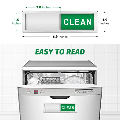 Cimkiz Dishwasher Magnet Clean Dirty Sign Shutter Only Changes Whe...