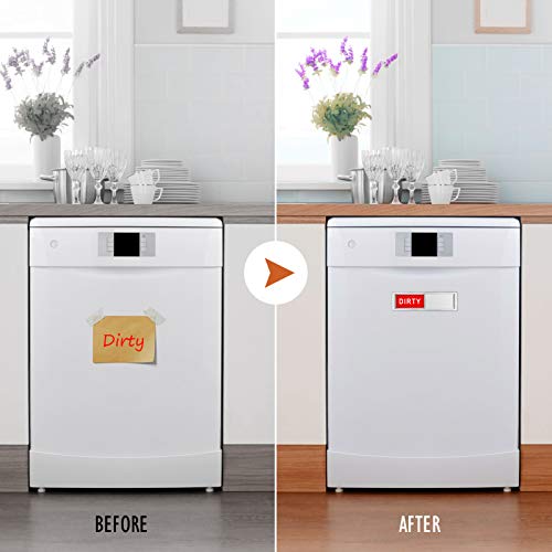 Cimkiz Dishwasher Magnet Clean Dirty Sign Shutter Only Changes Whe...