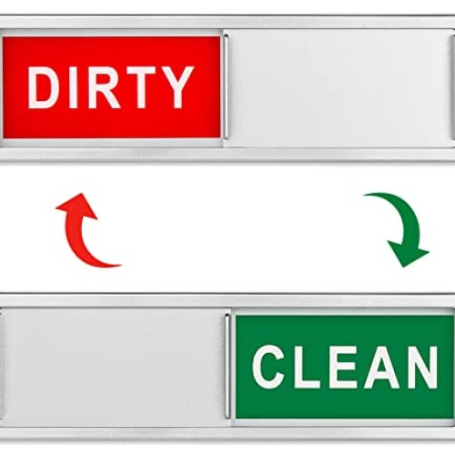 Cimkiz Dishwasher Magnet Clean Dirty Sign Shutter Only Changes Whe...
