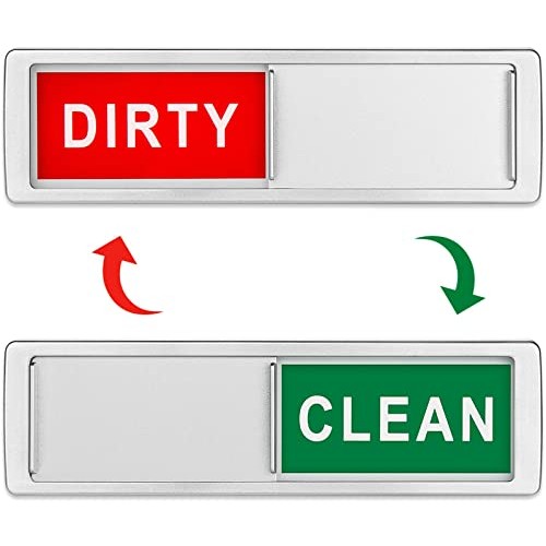 Cimkiz Dishwasher Magnet Clean Dirty Sign Shutter Only Changes Whe...
