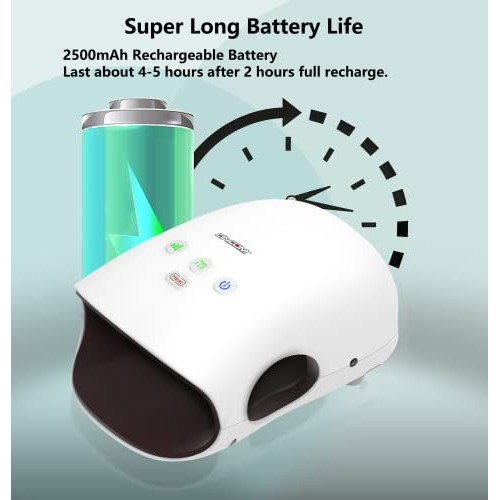 CINCOM Hand Massager - Cordless Hand Massager with Heat and Compre...