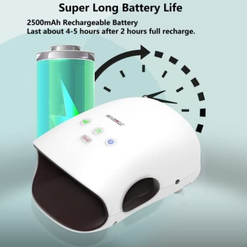 CINCOM Hand Massager - Cordless Hand Massager with Heat and Compre...