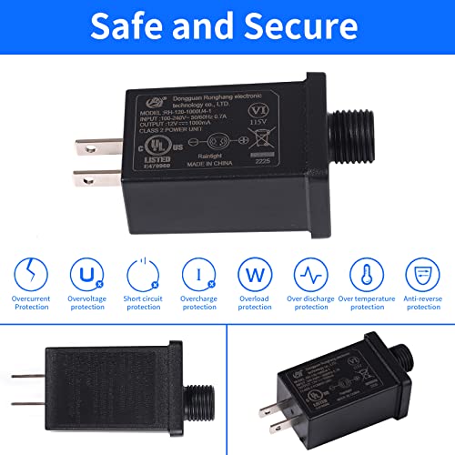 Replacement Yard Inflatable Adapter 12V 1A Transformer Plug for Ou...