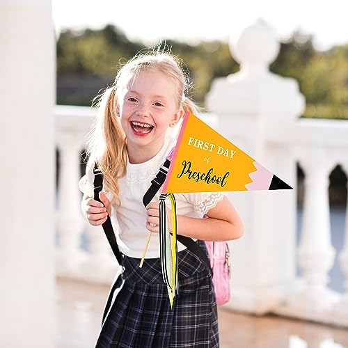 CINPIUK First Day of School Flag DIY 2023 Back to School Pennants,...