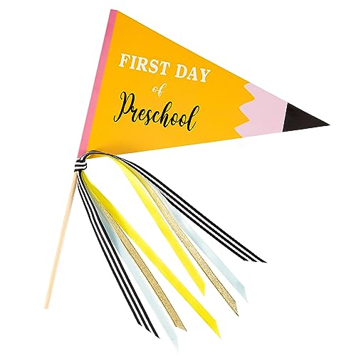 CINPIUK First Day of School Flag DIY 2023 Back to School Pennants,...