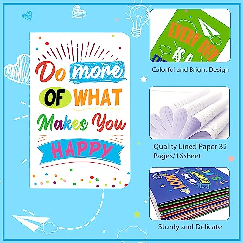 24 Pcs Mini Colorful Notebooks, Funny Motivational Journals Notepa...