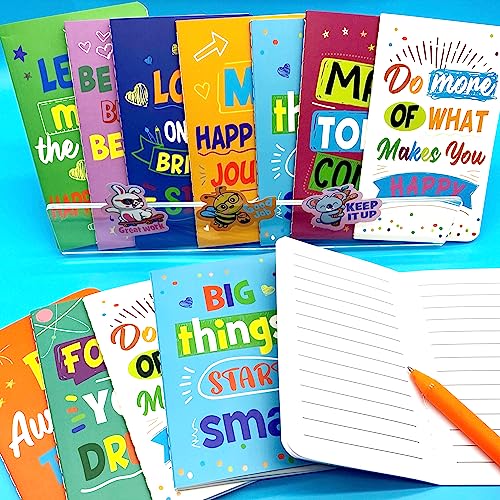 24 Pcs Mini Colorful Notebooks, Funny Motivational Journals Notepa...