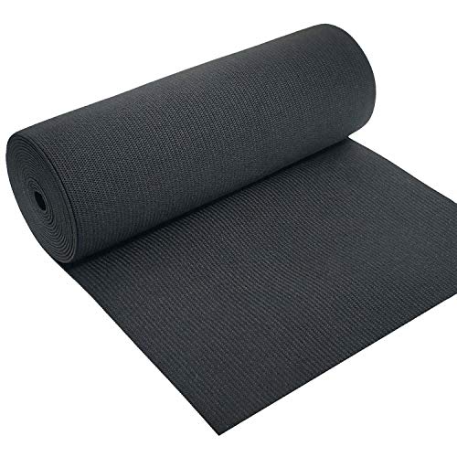 6 Inches Wide Black Heavy Stretch High Elasticity Knit Elastic Ban...