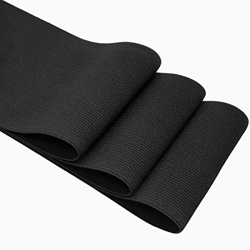 Knit Elastic 4 Inch Wide Black Heavy Stretch High Elasticity Knit ...