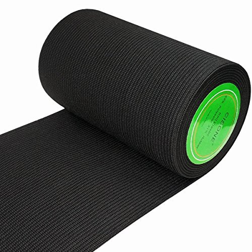 Knit Elastic 4 Inch Wide Black Heavy Stretch High Elasticity Knit ...