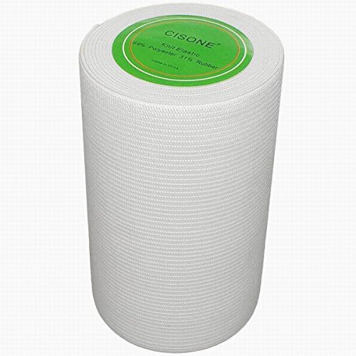 Knit Elastic 4 Inch Wide White Heavy Stretch High Elasticity Knit ...