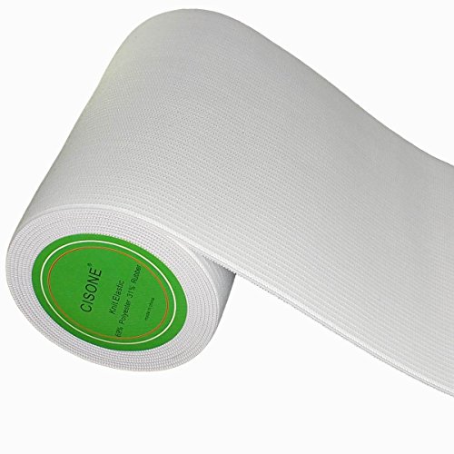 Knit Elastic 4 Inch Wide White Heavy Stretch High Elasticity Knit ...