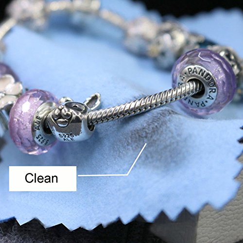 Jewelry Cleaning Cloth for All Metals Silver and Gold Brass 60 Bul...