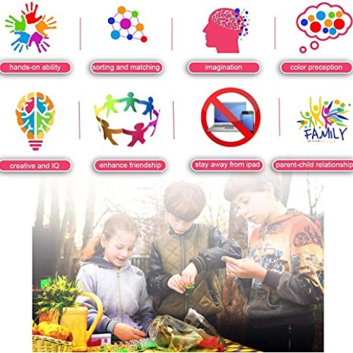 Rainbow Rubber Bands Refill Kit, DIY Loom Bands Craft with Storage...