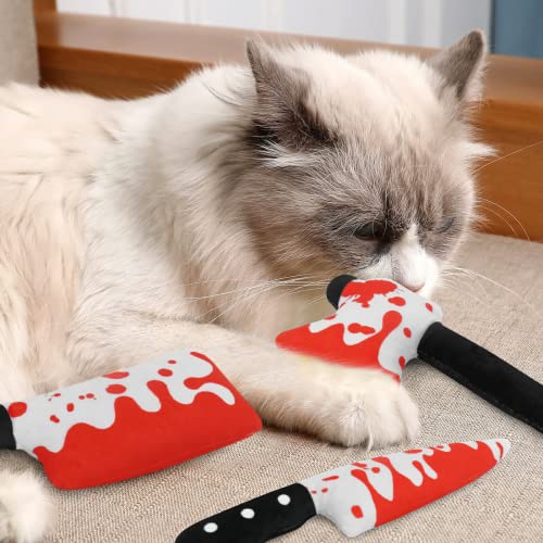 CiyvoLyeen Knife Catnip Toys Chew Bite Resistant Toys for Cats Bor...