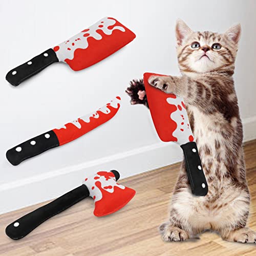 CiyvoLyeen Knife Catnip Toys Chew Bite Resistant Toys for Cats Bor...