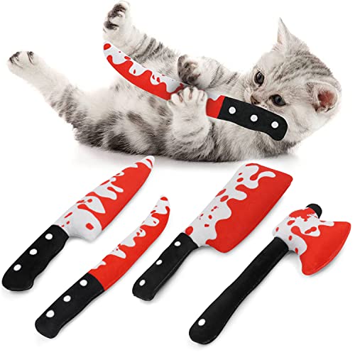 CiyvoLyeen Knife Catnip Toys Chew Bite Resistant Toys for Cats Bor...