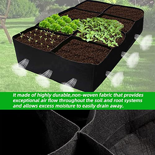 Fabric Raised Garden Bed 6x3x1ft Garden Grow Bed Bags for Growing ...