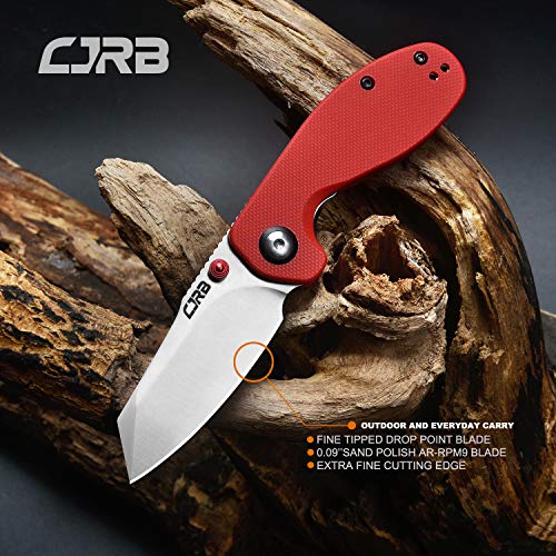 CJRB Folding Knives Maileah J1918-REF AR-RPM9 Powder Steel Balde...