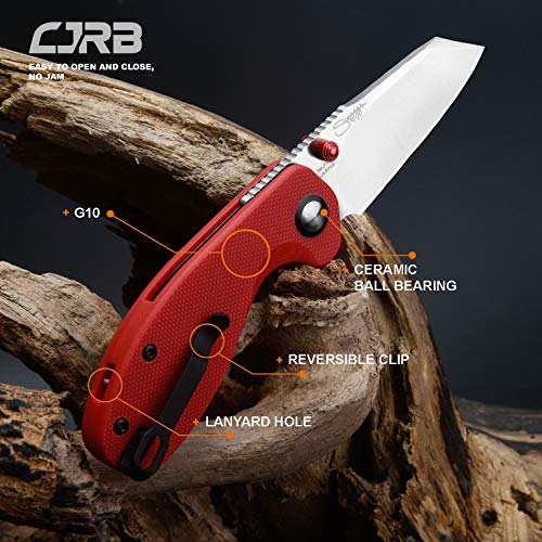 CJRB Folding Knives Maileah J1918-REF AR-RPM9 Powder Steel Balde...