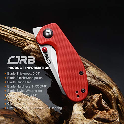 CJRB Folding Knives Maileah J1918-REF AR-RPM9 Powder Steel Balde...